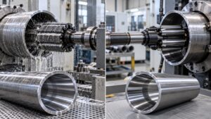 Honing and skiving roller burnishing processes for hydraulic cylinder tubes